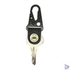 Kép 2/6 - True Utility Keyshackle, TU921, 7 in 1, multifunkcionális szerszám, csavarhúzó, fekete titániumbevonatú karabiner , valódi bőr