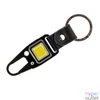 Kép 2/6 - True Utility Cliplite, TU918, kulcstartó karabiner, tölthető lámpa, 4 funkció, 47 lm COB LED, Li-ion, marhabőr szíj, rozsdamentes acélváz