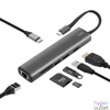 Kép 3/3 - Home USBHUB7 dokkoló állomás, Gigabit RJ45, 4K HDMI HDR,  egér, billentyűzet, TF/microSD, SD, 2 TB USB tároló, merevlemez, ~100 W PD, plug & play