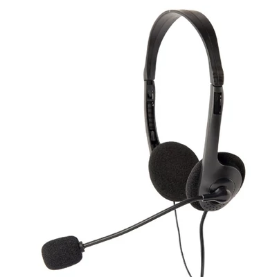 GEMBIRD Headset, Jack, Sztereó fejhallgató, Stereo Headset, fekete