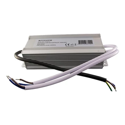 OPTONICA LED Szalag Tápegység 60W, 5A, 12V, vízálló fém házas - AC6111