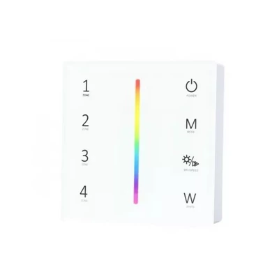 OPTONICA LED Szalag Távirányító, RGB+W, négy zónás, fehér - AC6374