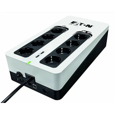 EATON szünetmentes 700VA - 3S700D (8 Schuko kimenet, Standby, USB, vonal védelem, szoftver)