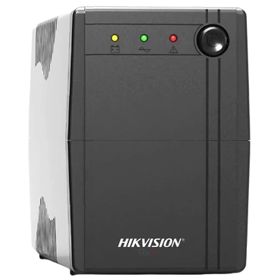 Hikvision Szünetmentes  600VA - DS-UPS600 (2 Schuko, line-interaktív, fekete)