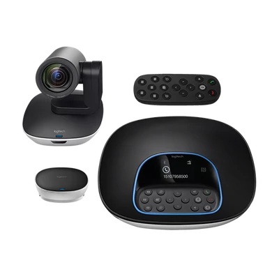 Logitech Webkamera - ConferenceCam Group (1980x1080 képpont, 90°-os látótér, mikrofon Full HD, fekete)