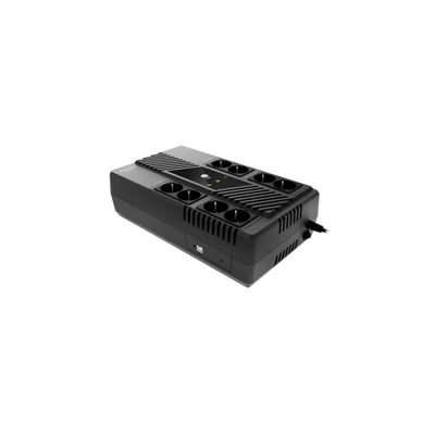 NJOY Szünetmentes 600VA - Token 600 (8 Schuko, line-interaktív, HID USB, túlfeszültség védett, fekete)