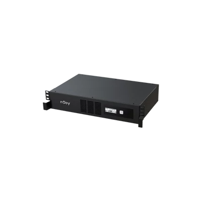 NJOY Szünetmentes 2000VA - Code 2000 (8 IEC C13, line-interaktív, USB menedzsment, szoftver, LCD kijelző, 2U rack)
