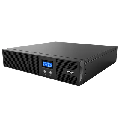 NJOY Szünetmentes 2200VA - Argus 2200 (4 IEC C13, line-interaktív, RJ45, RS232, USB, szoftver, LCD kijelző, 2U rack)