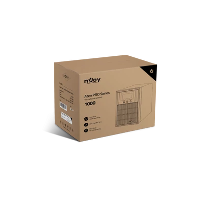 NJOY Szünetmentes  1000VA - Aten Pro 1000 (3 Schuko, USB/RS-232, On-line, szinuszhullám, generátor támogatás, Eco mód)