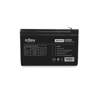 NJOY Szünetmentes akkumulátor - GP07122F (12V/7Ah, T2/F2, zárt, gondozás mentes, AGM)