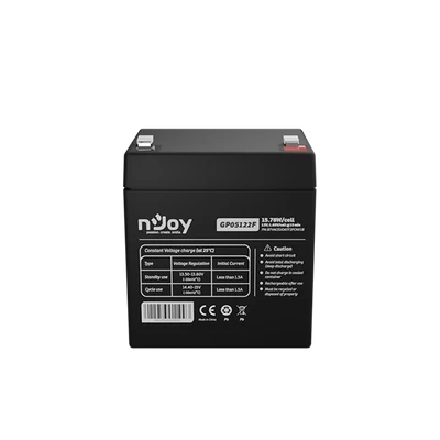 NJOY Szünetmentes akkumulátor - GP05122F (12V/5Ah, T2/F2, zárt, gondozás mentes, AGM)