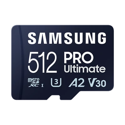 Samsung MicroSD kártya - 512GB MB-MY512SB/WW (PRO Ultimate kártyaolvasóval, Class10, R200/W130, 512GB)