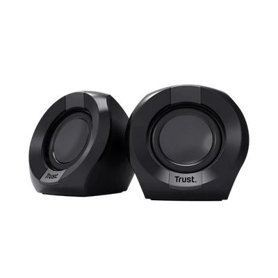 Trust Hangszóró 2.0 - Polo (4W RMS; hangerőszabályzó; 3,5mm jack; USB tápcsatlakozó; fekete)