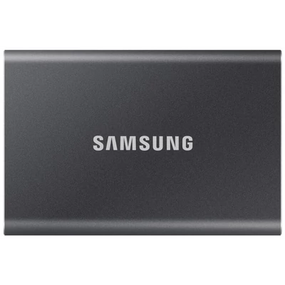SAMSUNG SSD Külső, 1TB, T7, Titán Szürke, USB 3.2