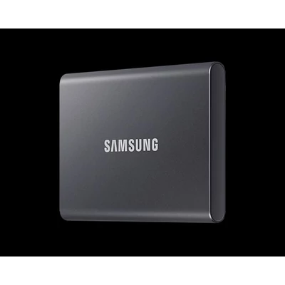 SAMSUNG SSD Külső, 4TB, T7, Titán Szürke, USB 3.2