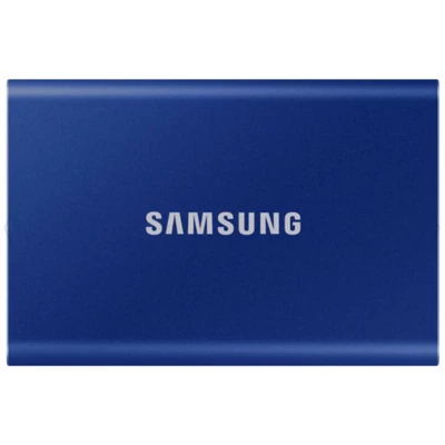 SAMSUNG SSD Külső, 2TB, T7, Kék, USB3.2/USB Type-C