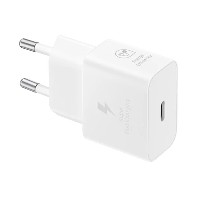 Samsung hálózati adapter kábellel, 25W, fehér
