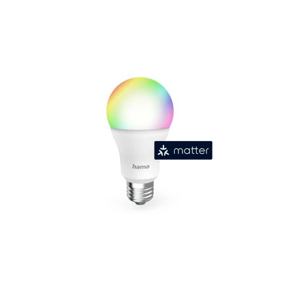 HAMA 176640, OKOS WIFI LED IZZÓ E27 RGBW,9W,MATTER