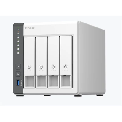 QNAP NAS 4 fiókos TS-433-4G Cortex-A55 4x2,0GHz, 1x4GB RAM, 1x2.5Gbps, 1xUSB3.2