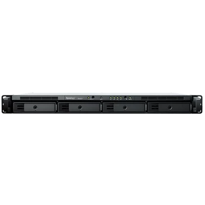SYNOLOGY NAS 4 fiókos AMD Ryzen R1600 2x3,1GHz, 2GB DDR4 ECC, 2x1GbE, Rackes, RS422+