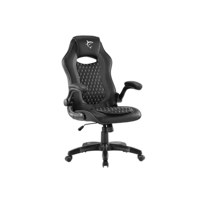 WHITE SHARK NYX-B NYX gamer szék, fekete, puha nyak, fej és hát párnák, lélegzó felület, 120 kg - ig