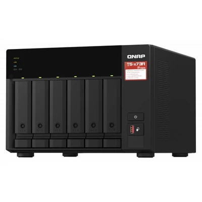 QNAP NAS TS-673-8G (8GB) (6xHDD + 2xM.2 SSD) hálózati tárolóegység (NAS)