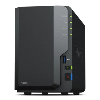 Synology NAS DS223 (2GB) (2xHDD) hálózati tárolóegység (NAS)