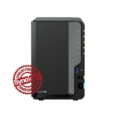 Synology NAS DS225+ (2GB) (2xHDD) hálózati tárolóegység (NAS)
