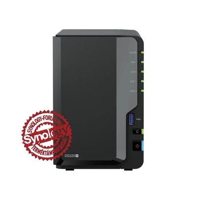 Synology NAS DS225+ (6GB) (2xHDD) hálózati tárolóegység (NAS)