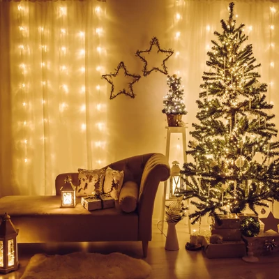 Fényfüggöny, 200 db LED, melegfehér, hálózati, IP44, 4,2 m, 8 program