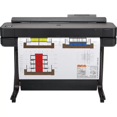 HP Designjet T650 36-in Printer plotter Wi-Fi Termál tintasugaras Szín 2400 x 1200 DPI A0 (841 x 1189 mm) Ethernet/LAN csatlakozás