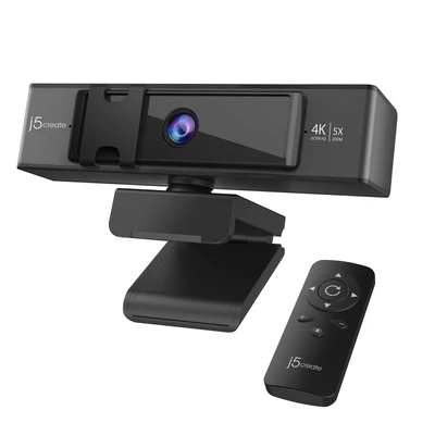 j5create JVCU435 webkamera 8,29 MP 3840 x 2160 pixelek USB Fekete, Szürke
