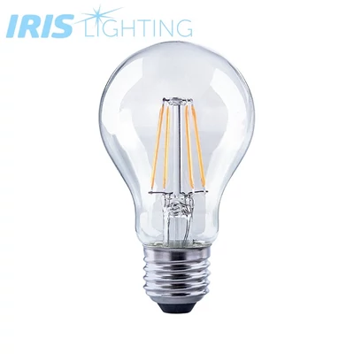 LED izzó, E27, gömb, filament (A60), 8 W, 720 lm, természetes fehér (4000 K), F
