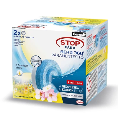 Ceresit Stop Pára aromaterápiás utántöltő tabletta, vadvirágos mező, 2 db