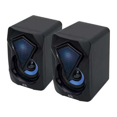 PCS 230 multimédia hangszórópár, 2x3 W, RGB LED effekt, AUX, BT, USB tápkábel