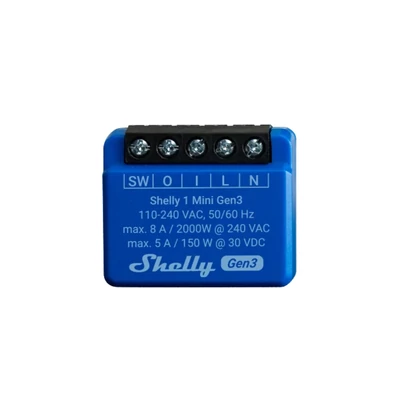 1 Mini Gen3 - WiFi/bluetooth okos relé / kapcsolómodul