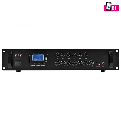 MPA 240BT multimédiás keverő erősítő, 240 W, 6 csatorna, BT, FM rádió, USB/SD, EQ