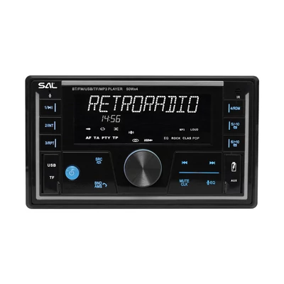 VB5500 SMART autórádió, 4x50W, 2xDIN, FM RDS, USB-microSD, MP3 lejátszó, dupla USB aljzat