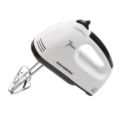 HB-4112NG 250W-os fehér-fekete réz motorral, 7 sebességes kézimixer