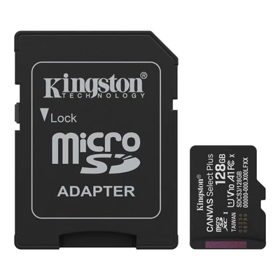 Canvas Select Plus Gen3 128GB (SDCS3/128GB) microSDXC memóriakártya+adapt., Class 10, UHS-I, A1, V10
