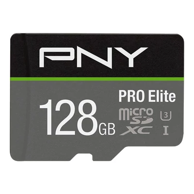 Pro Elite 128GB (P-SDU128V31100PRO-GE) microSDXC memóriakártya, Class 10, U3, V10, 100/90MB/s