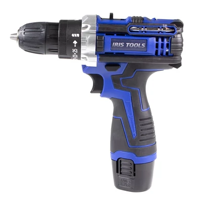 IRIS TOOLS ITDM-100 Akkus fúró és csavarbehajtó szett (táska + fúró + 2 akku + töltő+bit szett), 21 V