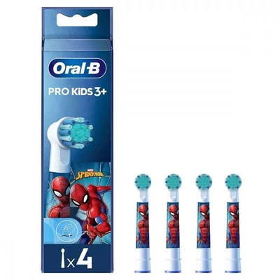 Oral-B EB10-4 Spiderman gyerek 4 db-os elektromos fogkefe pótfej szett