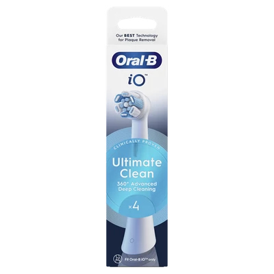 Oral-B iO Ultimate Clean White 4 db-os fogkefefej szett - új