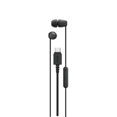 Sony IEREX15CB.CE7 USB Type-C vezetékes mikrofonos fekete fülhallgató