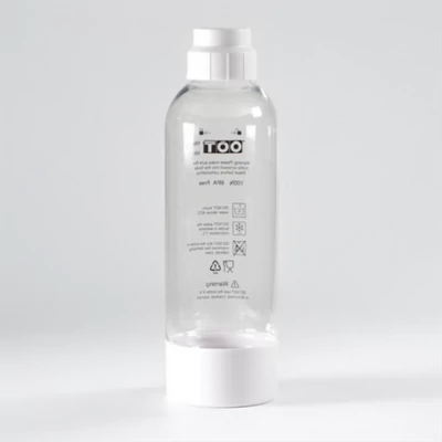 TOO SODA BOTTLE-M-100-W Újrafelhasználható fehér BPA mentes palack szódagéphez, 1 literes