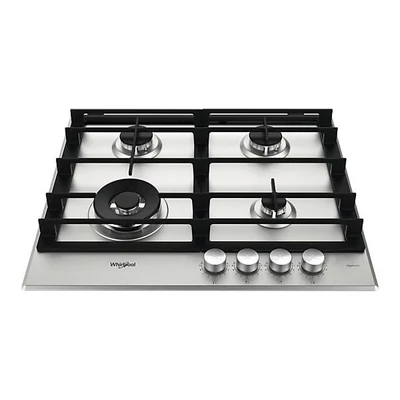 Whirlpool GMWL 628/IXL EE inox, beépíthető, gáz, főzőzóna: 3 +1 wok égőfej, beépíthető méret: 56cm, főzőlap