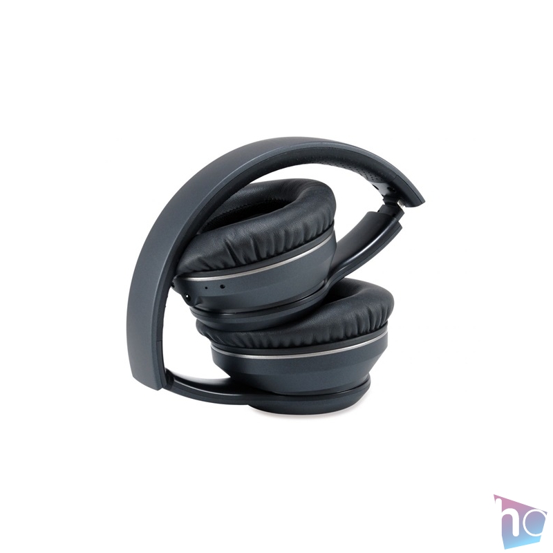 Conceptronic Bluetooth Fejhallgató - ALVAH01B (BT5.0, Aktív zajszűrő, hangerőszabályzó, fekete)