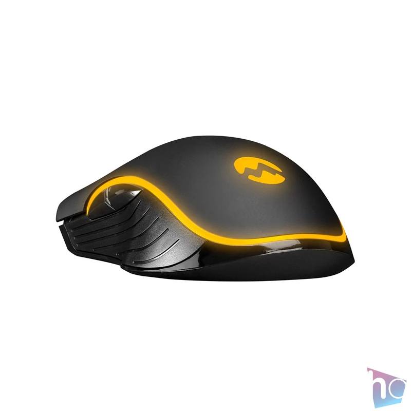 Everest Gamer Egér - SM-G56 CORAX  (7200 DPI, 7gomb, 1,5m harisnyázott kábel,optikai, fekete, RGB LED)