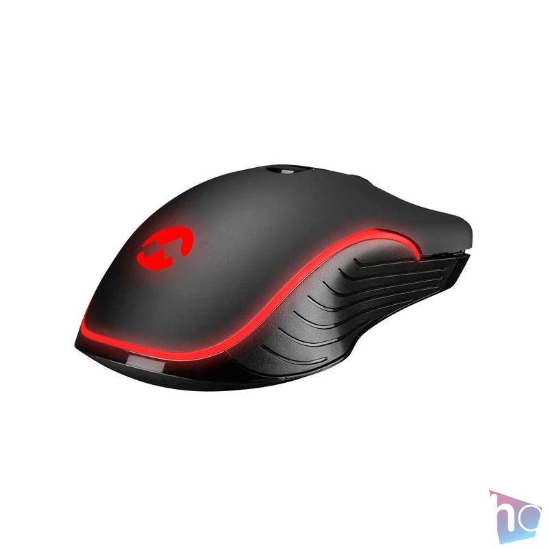 Everest Gamer Egér - SM-G56 CORAX  (7200 DPI, 7gomb, 1,5m harisnyázott kábel,optikai, fekete, RGB LED)